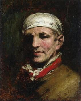 威廉 梅裡特 查斯 Man with Bandana 威廉 梅裡特 查斯 Man with Bandana